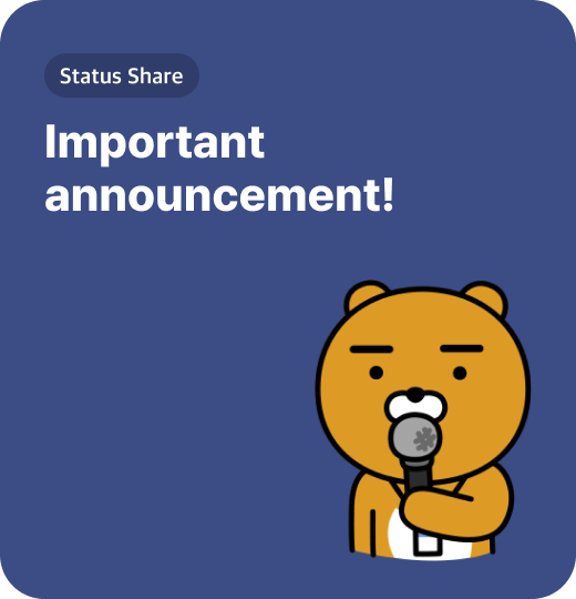 Important announcement!